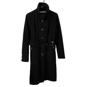 Kenneth Cole Belted Wool Blend Coat